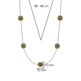 Khaki Cushion Charm Necklace