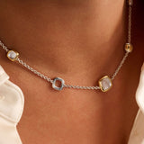 Pearl Cushion Charm Necklace