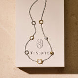 Pearl Cushion Charm Necklace