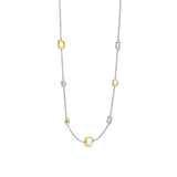 Pearl Cushion Charm Necklace