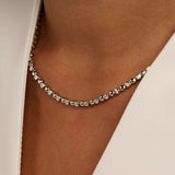 Round Zirconia Necklace
