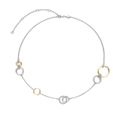 Connected Circle Charm Necklace