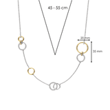 Connected Circle Charm Necklace