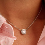 Classic Square Zirconia Necklace