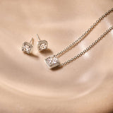 Classic Square Zirconia Necklace
