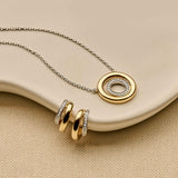 Zirconia Circle Necklace
