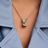 Twisted Zirconia Necklace