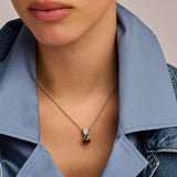 Twisted Zirconia Necklace