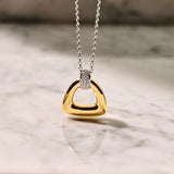 Open Triangle Vintage Necklace