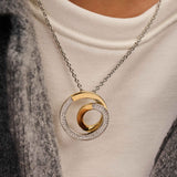 Connected Zirconia Necklace