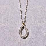 Classic Soft Oval Zirconia Necklace