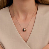 Honeycomb Crossover Necklace