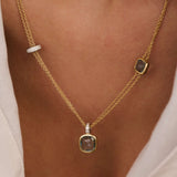 Layered Cushion Necklace