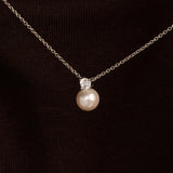 Zirconia Pearl Necklace