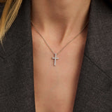 Zirconia Cross Necklace