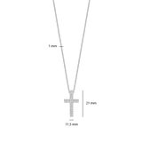 Zirconia Cross Necklace