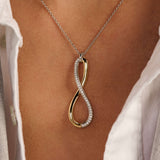 Organic Open Zirconia Necklace