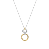 Open Modern Pavé Circle Necklace