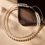Double Pearl Necklace