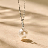 Icon Pearl Necklace Silver