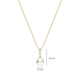 Icon Pearl Necklace Gold Vermeil