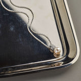 Zirconia Pearl Necklace