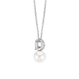 Zirconia Pearl Necklace