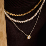 Minimalist Pearl Necklace