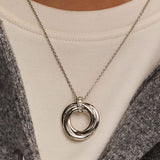 Twisted Circle Necklace
