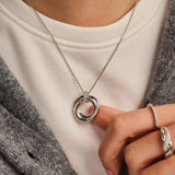 Twisted Circle Necklace