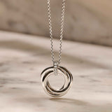 Twisted Circle Necklace
