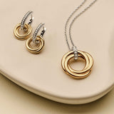 Twisted Circle Gold Vermeil Necklace