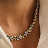 Vintage Zirconia Chain Necklace