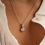 Classic Round Zirconia Necklace with pendant