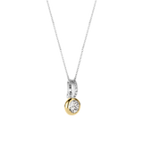 Classic Round Zirconia Necklace with pendant