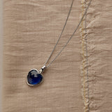 Blue Heart Necklace with pendant