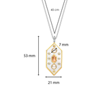 Moon & Stars Necklace met pendant