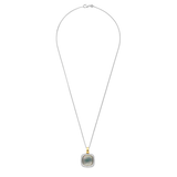 Zirconia Cushion Necklace with pendant