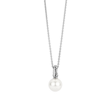 Necklace with Zirconia Pearl pendant 8mm