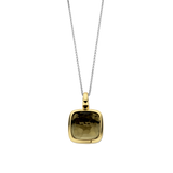 Khaki Cushion Necklace with pendant