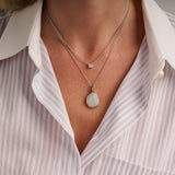 Necklace with Luxury stone pendant