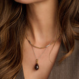 Necklace with Luxury stone pendant