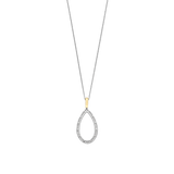 Classic Soft Oval Zirconia Necklace with pendant