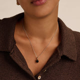 Necklace with Black Square pendant