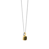 Necklace with Khaki Square pendant
