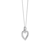 Zirconia Heart Necklace with pendant