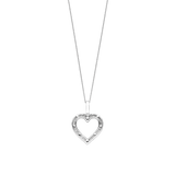Zirconia Heart Necklace with pendant