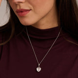 Zirconia Heart Necklace with pendant