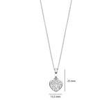 Zirconia Heart Necklace with pendant
