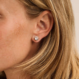 Classic Zirconia Earstuds 9mm
